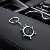 Creative Rudder Compass Style Keychain, Rudder Compass