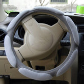 Sandwich Steering Wheel Cover, Grey and white glue#38cm, Beige and white glue#38cm, Red and white glue#38cm, Black and white glue#38cm