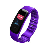 DOMIN0 C1S 0.96 inches IPS Color Screen Smart Bracelet IP67 Waterproof, Support Call Reminder /Heart Rate Monitoring /Blood Pressure Monitoring /Sleep Monitoring /Sedentary Reminder / Remote Control