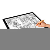 A3 8W 5V LED USB Stepless Dimming Acrylic Scale Copy Boards Anime Sketch Drawing Sketchpad with USB Cable & Power Adapter, Stepless Dimming with USB Cable & Power Adapter
