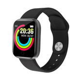 Y68 1.44 inch Smart Watch, Support Heart Rate Blood Pressure Blood Oxygen Monitoring, Y68 Black, Y68 Pink, Y68 White, Y68 Silver Black