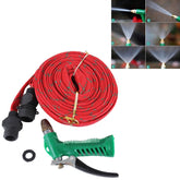 20M High Pressure Garden Car Hose Spray Washing Water Gun Sprayer Cleaner Nozzle, Random Color Delivery, 10M
