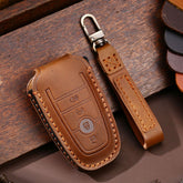 For Ford F-150 4-button C072 Car Key Leather Protective Case, C072