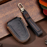 For Cadillac / CT5 / CT6 / XT6 4-button C086 Car Key Leather Protective Case, C086