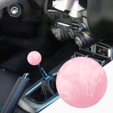 Car Modified Marble Star Gear Head Shifter Cover with Adapter, Pink, Green, Light Green, Light Blue, Purple