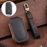 For Kia Sorento / Seltos 2021 / K5 Hallmo Car Cowhide Leather Key Protective Cover Key Case, C173