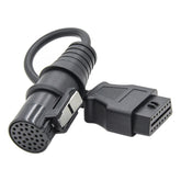For Iveco 30 Pin Male to OBDII 16 Pin Female Truck Adapter Cable, For Iveco