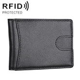 9601 Antimagnetic RFID Mini Crazy Horse Texture Leather Wallet Billfold, 9601