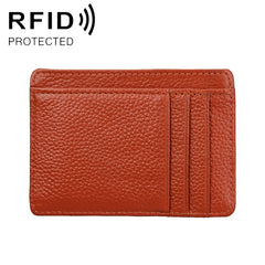 KB37 Antimagnetic RFID Litchi Texture Leather Card Holder Wallet Billfold for Men and Women