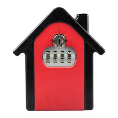 Hut Shape Password Lock Storage Box Security Box Wall Cabinet Safety Box, with 1 Key