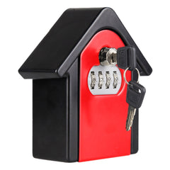 Hut Shape Password Lock Storage Box Security Box Wall Cabinet Safety Box, with 1 Key