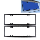 2 PCS Car License Plate Frames Car Styling License Plate Frame Magnesium Alloy Universal License Plate Holder Car Accessories, Magnesium Alloy, Magnesium Alloy License Plate Holder