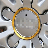4 PCS Car Aluminum Wheel Hub Deroration Ring For Audi