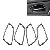 4 PCS Car Door Inner Handle Solid Color Carbon Fiber Decorative Sticker for BMW E90 / E92 / E93 2005-2012, Solid Color Carbon Fiber Decorative