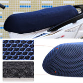 Waterproof Motorcycle Sun Protection Heat Insulation Seat Cover Prevent Bask In Seat Scooter Cushion Protect, Size: L, Length: 70-77cm; Width: 40-50cm, Size: L (Blue), Size: L (Black Red), Size: L (Black Blue), Size: L (Black)