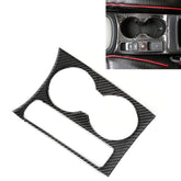 Carbon Fibre Car Water Cup Panel Decorative Sticker for Audi Q3 2013-2018, Water Cup Panel