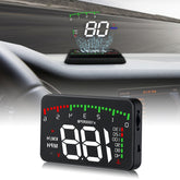 A900 OBD2 3.5 inch Vehicle-mounted Head Up Display Security System, Support Car Speed / Engine Revolving Speed Display / Water Temperature / Voltage / Driving Mileage, A900