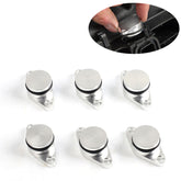 6 PCS 22mm Swirl Flap Flaps Delete Removal Blanks Plugs for BMW M57 (6-cylinder), 22mm (Silver), 22mm (Red), 22mm (Blue), 22mm (Black)