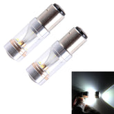 2 PCS 1157/BAY15D 30W 350 LM 6000K White Light 6 LED CREE Canbus Car Brake Light Bulb, DC 12V, 1157