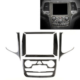 Car Central Control Navigation Carbon Fiber Decorative Sticker for Jeep Grand Cherokee 2011-2017, Central Control Navigation