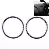 2 PCS Car Door Horn Trim Ring Decorative Sticker for Ford Mustang, Door Horn