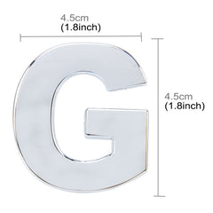 Car Vehicle Badge Emblem 3D English Letter Self-adhesive Sticker Decal, Size: 4.5*4.5*0.5cm, G, R, H, S, I, T, A, J, U, Y