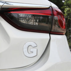 Car Vehicle Badge Emblem 3D English Letter Self-adhesive Sticker Decal, Size: 4.5*4.5*0.5cm, G, R, H, S, I, T, A, J, U, Y