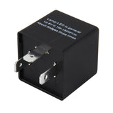CF13 JL-02 Flasher for LED Auto Car-styling 3-Pin LED Turn Signal Adjustable Frequency Car Flasher Relay Fix Hyper Flash General Lamp-LED Light Relay for Japanese Car, Adjustable Frequency