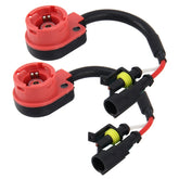2 PCS Universal D2/D4 HID Xenon Bulb Converter Cable Adapter D2/D4 Adapter HID Socket Plug Adapter Bulb Wire Connector Wire for Ballast Hid, D2/D4