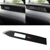 Car USA Color Carbon Fiber Dashboard Decorative Sticker for Ford Mustang 2015-2017, Left Drive, Dashboard