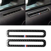 2 PCS Car USA Color Carbon Fiber Door Air Outlet Decorative Sticker for Ford Mustang 2015-2017, Door Air Outlet