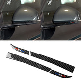 4 PCS Car USA Color Carbon Fiber Rearview Mirror Decorative Sticker for Ford Mustang 2015-2017, Rearview Mirror