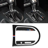 3 PCS Car USA Color Carbon Fiber Gearshift Panel Frame Decorative Sticker for Ford Mustang 2015-2017, Left Drive, Gearshift Panel Frame