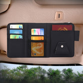 Car Sun Visor Board Paper Tissue Box CD Case Zipper Holder Card Bag Organizer, with Zipper (Black), with Zipper, with Zipper (Yellow)