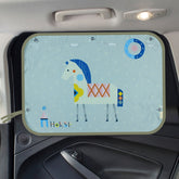 Car Large Rear Window Sunscreen Insulation Window Sunshade Cover, Size: 70*50cm, A Pony, Giant Panda, Green Dinosaur, Animal World