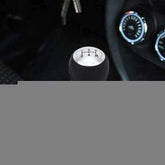 Universal Car Modified Shifter Black Leather Lever Manual 5-Speed Gear Shift Knob, 5-Speed Gear Shift Knob