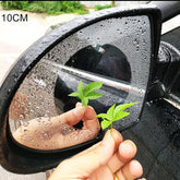 Car Round PET Rearview Mirror Protective Window Clear Anti-fog Waterproof Rain Shield Film, Diameter: 10cm, 10*10cm