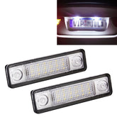 2 PCS DC 12V 2W 120LM 6000K LED License Plate Light 18-SMD Bulbs Lamps for Astra F 91-98, G Estate(F69) 98-05, Opel Corsa B 93-00, Omega A 86-94, For Astra/Opel Corsa