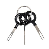 3 PCS Auto Car Rubberized Plug Circuit Board Wire Harness Terminal Extraction Pick Connector Crimp Pin Back Needle Remove Tool, 3 PCS (Rubberized)