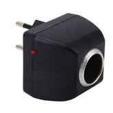 Vehicle Power Inverters 90-240V AC to 12V DC with Car Cigarette Lighter Socket Adapter Converter Vehicle Amplifier Power Output: DC 12V 600mA(EU Plug), 12V 600mA(EU Plug)