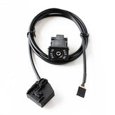 AUX Adapter Switch Plug + Wiring Hardness for Volkswagen Audi MFD2 RNS2 / Ford, Cable Length: 1.5m, For Volkswagen / Audi / Ford