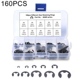160 PCS Car E Shape Circlip Snap Ring Assortment Retaining Rings, 160 PCS