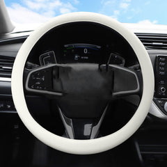 Crocodile Texture Universal Rubber Car Steering Wheel Cover For 34-48cm Wheel