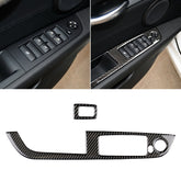 Car Carbon Fiber Window Lift Panel Without Folding Key Solid Color Decorative Sticker for BMW Z4 2009-2015, Suitable for Left Driving, Window Lift Panel Sticker(Solid Color)