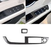 Car Carbon Fiber Window Lift Panel With Folding Key Soild Decorative Sticker for Left Drive BMW Z4 2009-2015, Window Lift Panel With Folding Key(Soild Color)