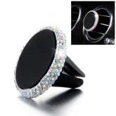 Car Diamond Magnetic Air Outlet Mobile Phone Holder, Air Outlet Holder (Colourful White), Air Outlet e Holder(Colour), Air Outlet Holder(Pink)