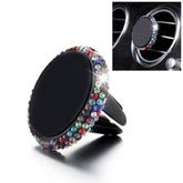 Car Diamond Magnetic Air Outlet Mobile Phone Holder, Air Outlet e Holder(Colour), Air Outlet Holder(Pink), Air Outlet Holder (Colourful White)