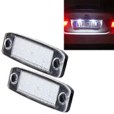 2 PCS LED License Plate Light with 18 SMD-3528 Lamps for Hyundai Sonata,2W 120LM,6000K, DC12V(White Light), For Hyundai Sonata