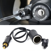 Car 15A 12-24V Multi-functional European Standard Connector Cigarette Lighter for BMW / Motorcycles with 30cm Power Cable, 15A 12-24V Length: 30 cm