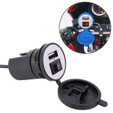 Universal Motorcycle USB Phone Charger Fast Charging, Random Color Delivery, 2.1V With Switch
